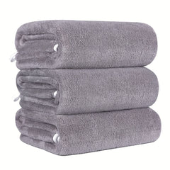 3pcs Microfiber Bath Towels 70 X 140cm Portable Absorbent & Quick Drying