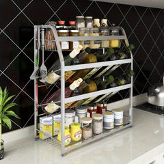 Stainless Steel Spice Rack 3 Tier Organizer for Kitchen Cabinet