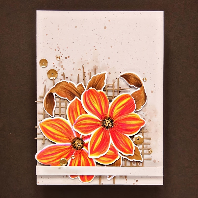 Grid Background Die Cuts Metal Cutting Dies Scrapbooking Paper Craft
