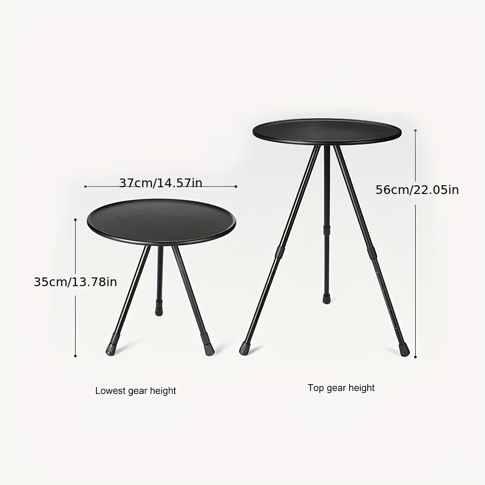 Portable Aluminum Round Table for Outdoor Dining and Camping