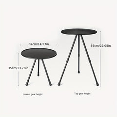 Portable Aluminum Round Table for Outdoor Dining and Camping