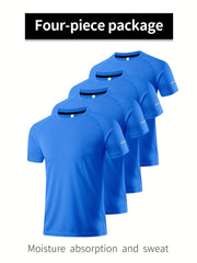 Men's Compression Quick Dry T-Shirt Moisture Wicking Base Layer Tee Top