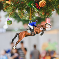 Acrylic Horse Riding Enthusiasts Mirror Decorative Pendant