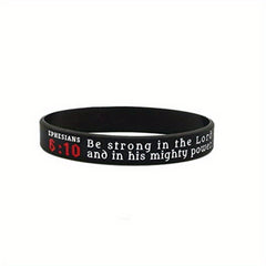 Christian Bible Bracelet Stretch Silicone Wristband