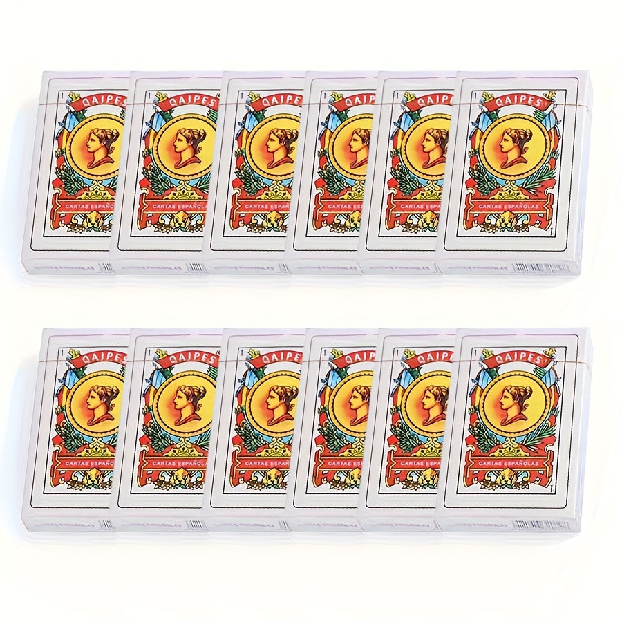 12 Spanish NAIPES Decks for Mexican Card Games & Poker