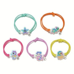 5pcs Girls Teen Marine Animal Bracelet Set Gift Accessories