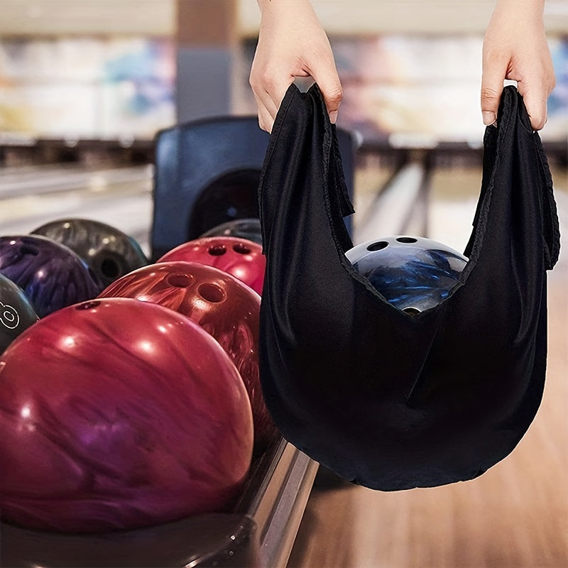 Bowling Ball Cleaning Bag with Polishing Towels and Stand