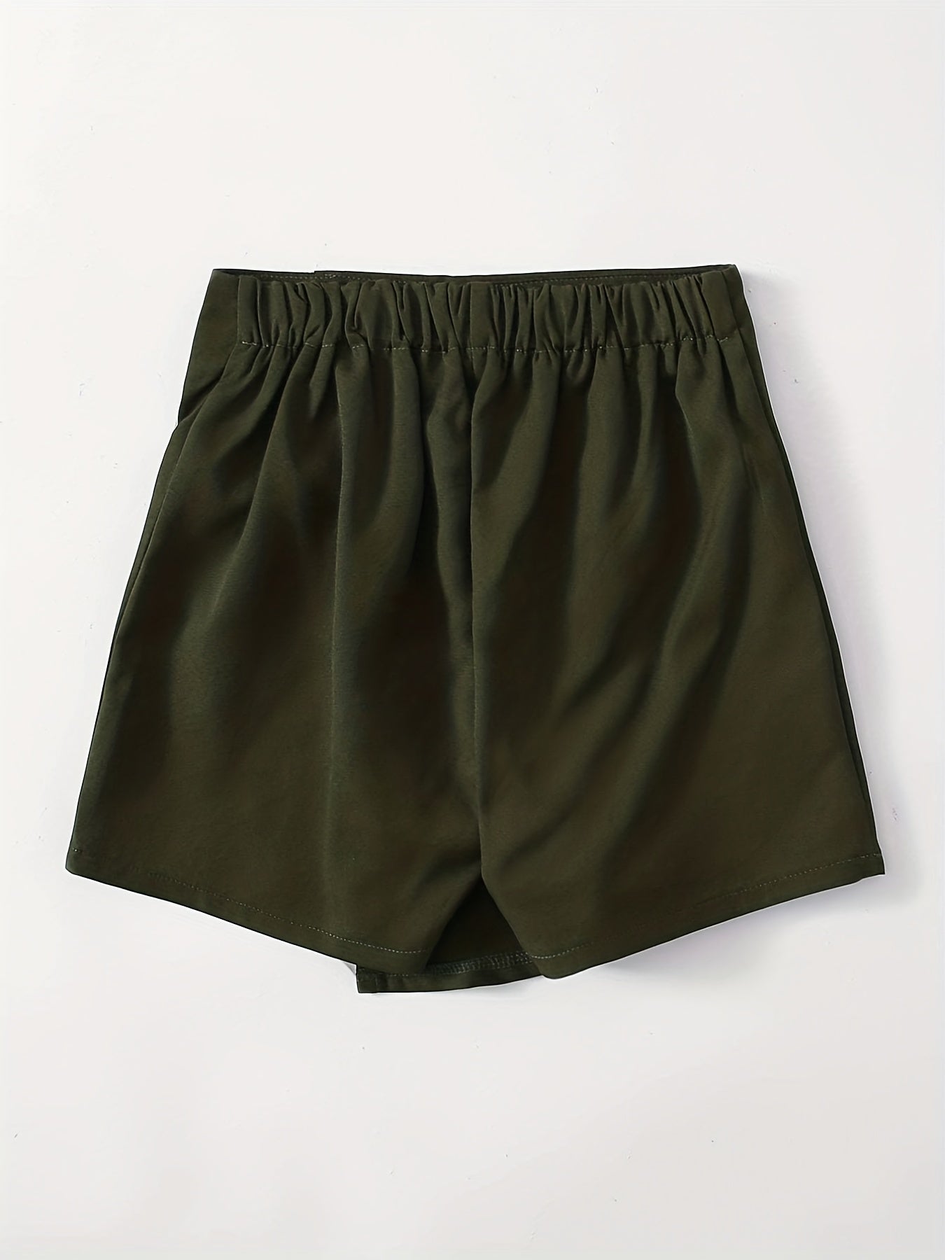 Girls' Bowknot Casual Shorts With Skirt