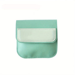 Mini Snap Button Coin Purse Storage Bag Portable Card Holder