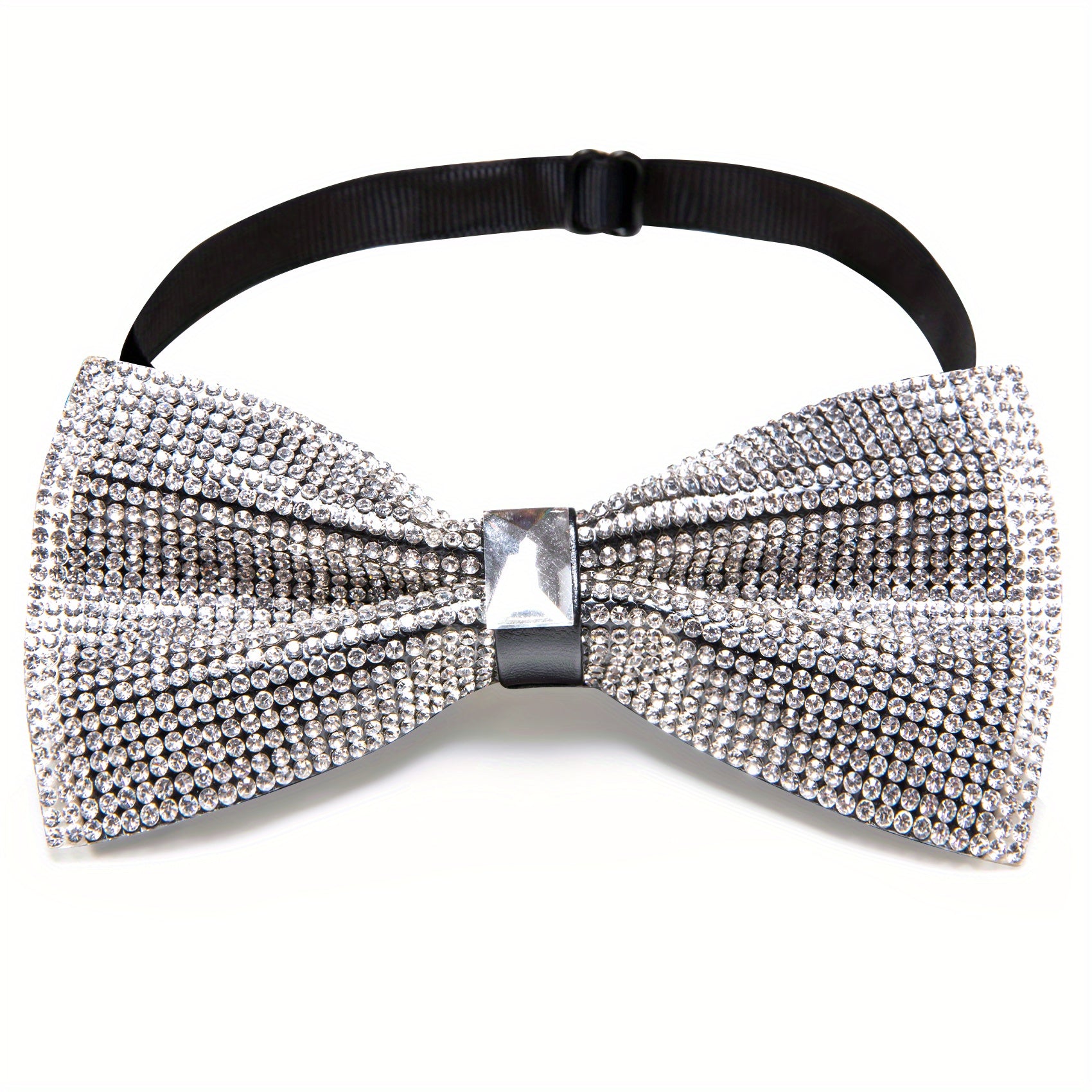 Barry Wang Rhinestone Bow Tie For Men - Wedding and Party Costume Accessory