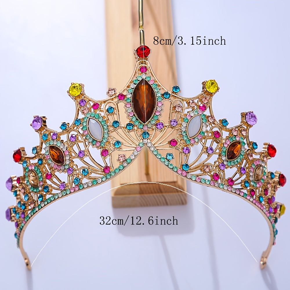 Crystal Crown Hairband Headband Party Favor Decorations Princess Tiara
