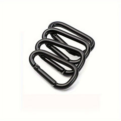 10pcs Mini Aluminum Carabiner Clip Keychain D Shape 8 Shape Mountaineering