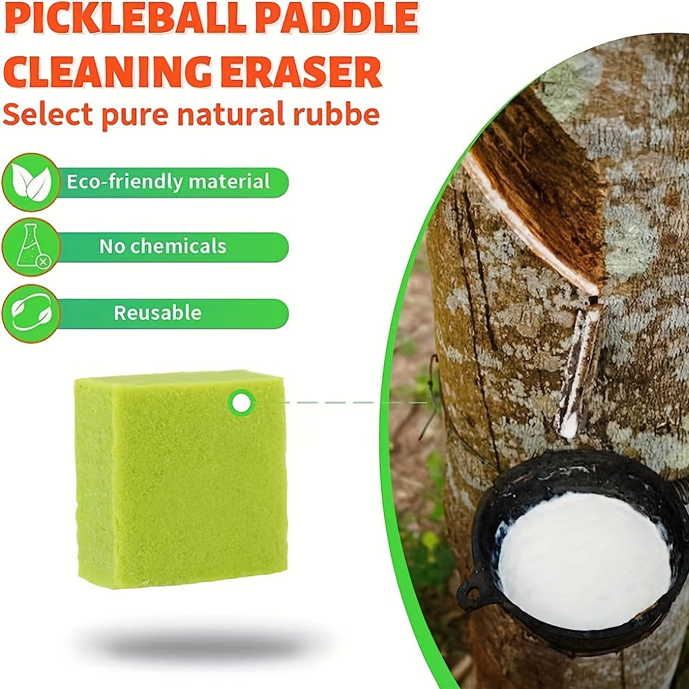 Carbon Fiber Pickleball Racket Cleaning Eraser Removes Ball Residue Debris
