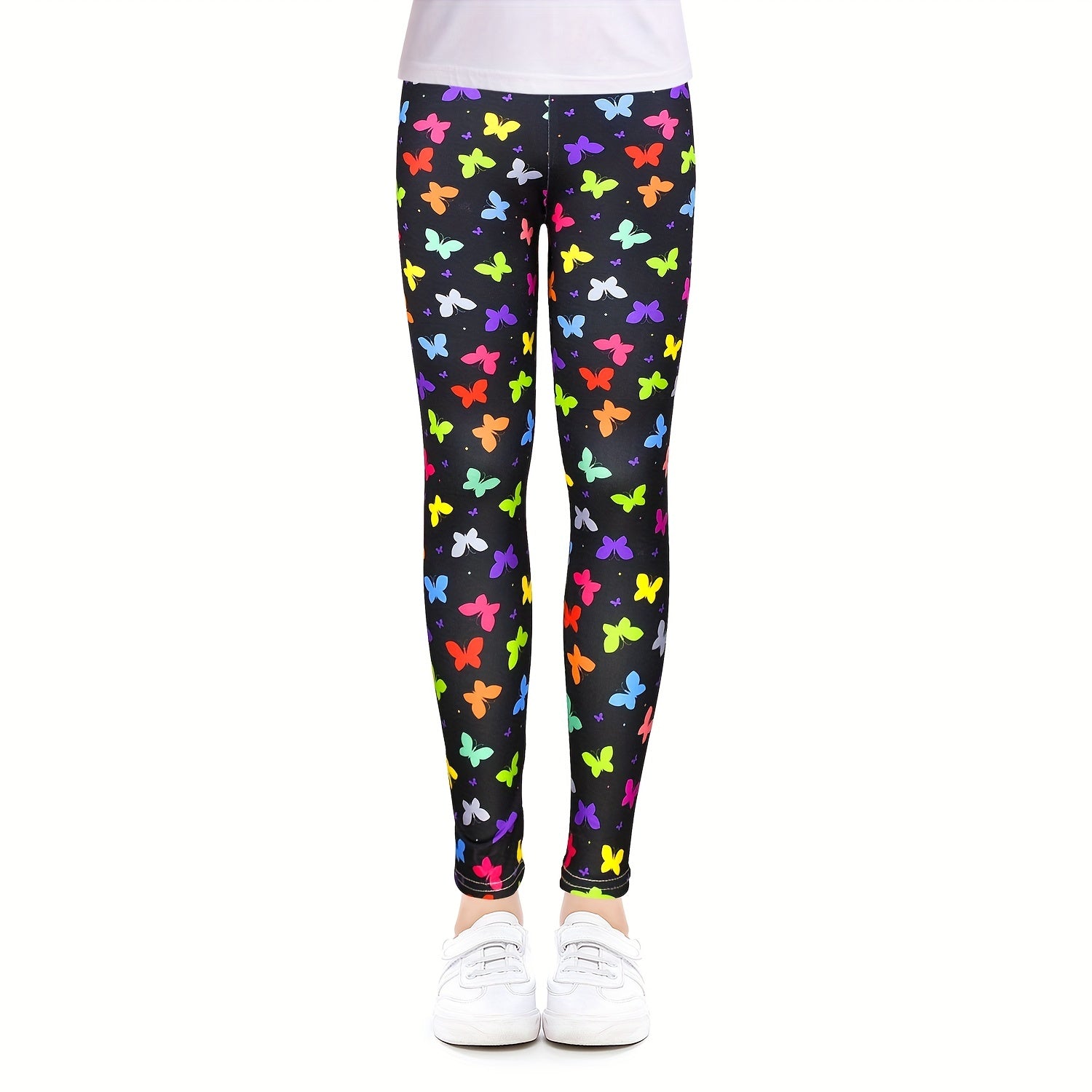 Girls Colorful Pantyhose Leggings Soft Yoga Pants 4-12 Yrs