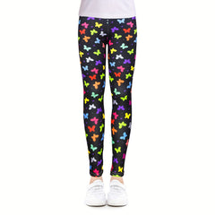 Girls Colorful Pantyhose Leggings Soft Yoga Pants 4-12 Yrs