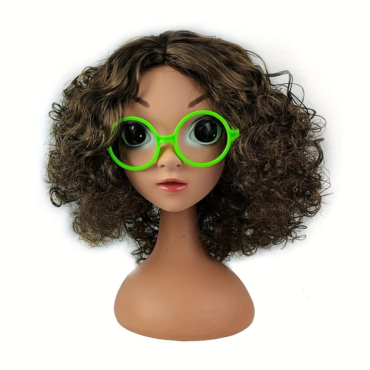 Brown Wig Kids Cosplay Stage Hair Accessories