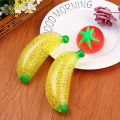 3pcs Simulation Banana Squeeze Toy Anti Anxiety Decompression Toys