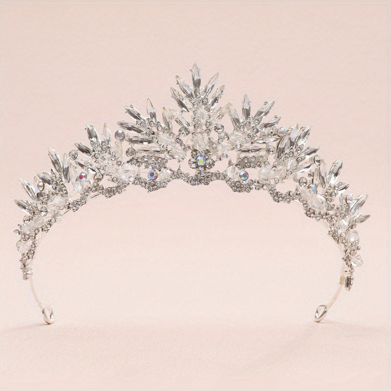 Baroque Crystal Crop Head Jewelry Headband Women's Hair Accessories