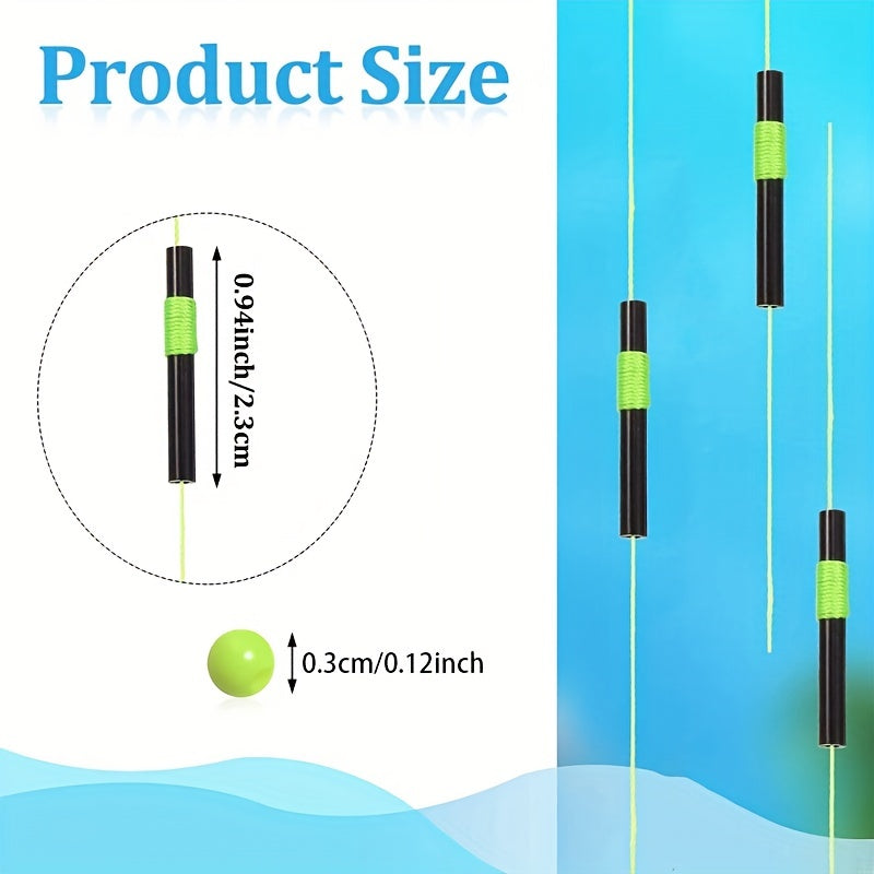 100pcs Luminous Fishing Beads & Bobbers, Night Fishing Gear