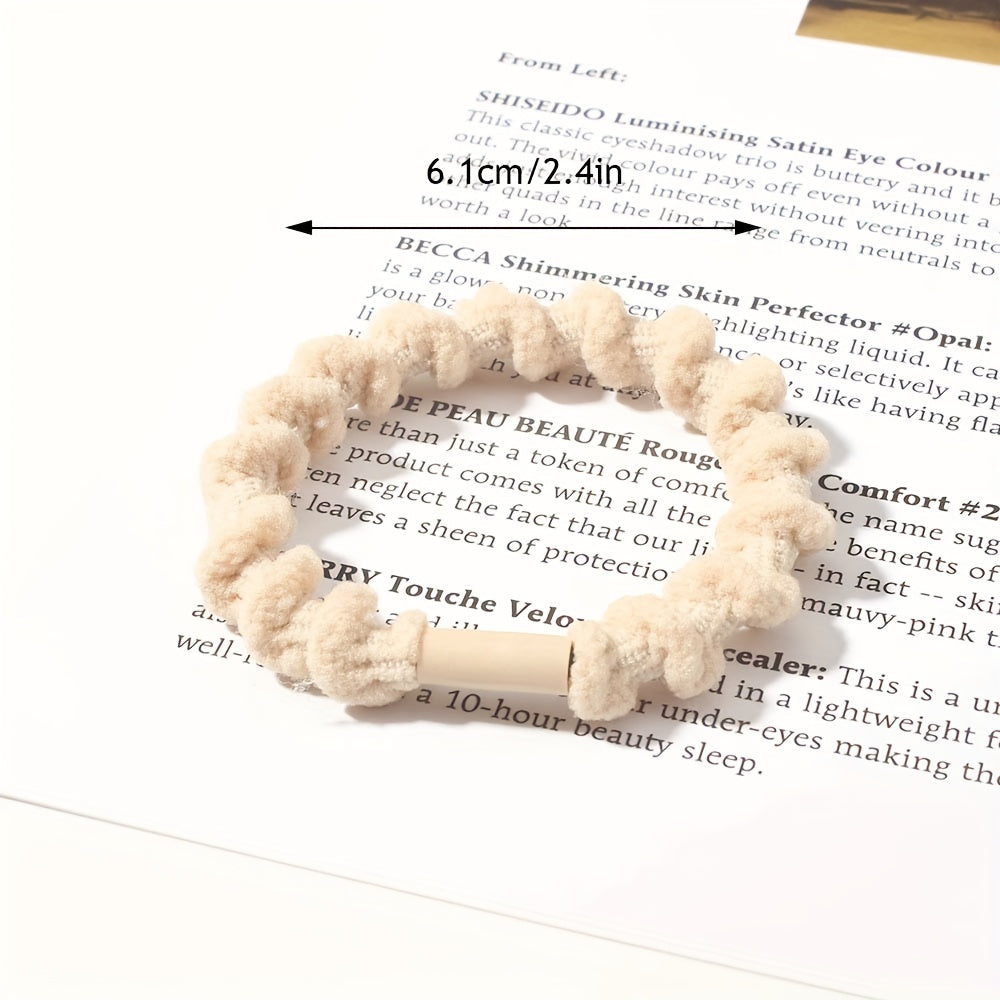 5pcs Casual Hair Tie Ponytail Holders Girls Accessories Sets