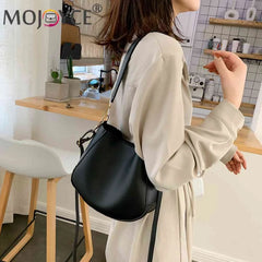 2pcs Crossbody Bag Solid Women Shoulder Bag Casual High PU Leather