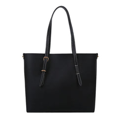 2pcs/Set PU Leather Handbag Women Casual Large Capacity Shoulder Tote Bags