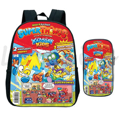 2pcs/set Superzings Series 10 Backpack Pen Bag Kindergarten Bags Mochila Zings