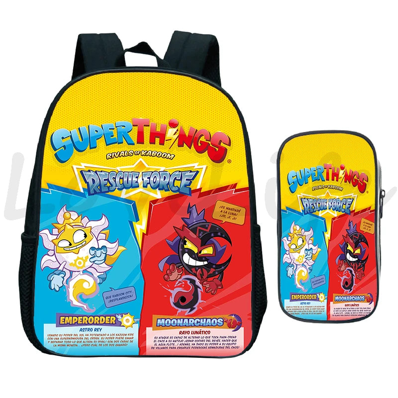 2pcs/set Superzings Series 10 Backpack Pen Bag Kindergarten Bags Mochila Zings