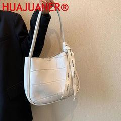 2Pc Pu Leather Women's Handbags Casual Bucket Women Shoulder Totes