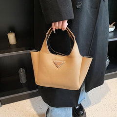 2pc/set Women's Handbags Casual Tote Bucket Ladies