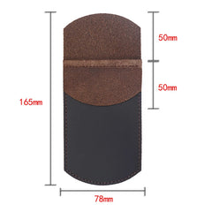Leather Pen Holder Cowhide Vintage Pen Case Bag Crazy Horse Office School