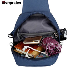 Waterproof Chest Bag Zipper Shoulder Casual Bag Men's Chest Bag