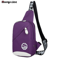 Waterproof Chest Bag Zipper Shoulder Casual Bag Men's Chest Bag