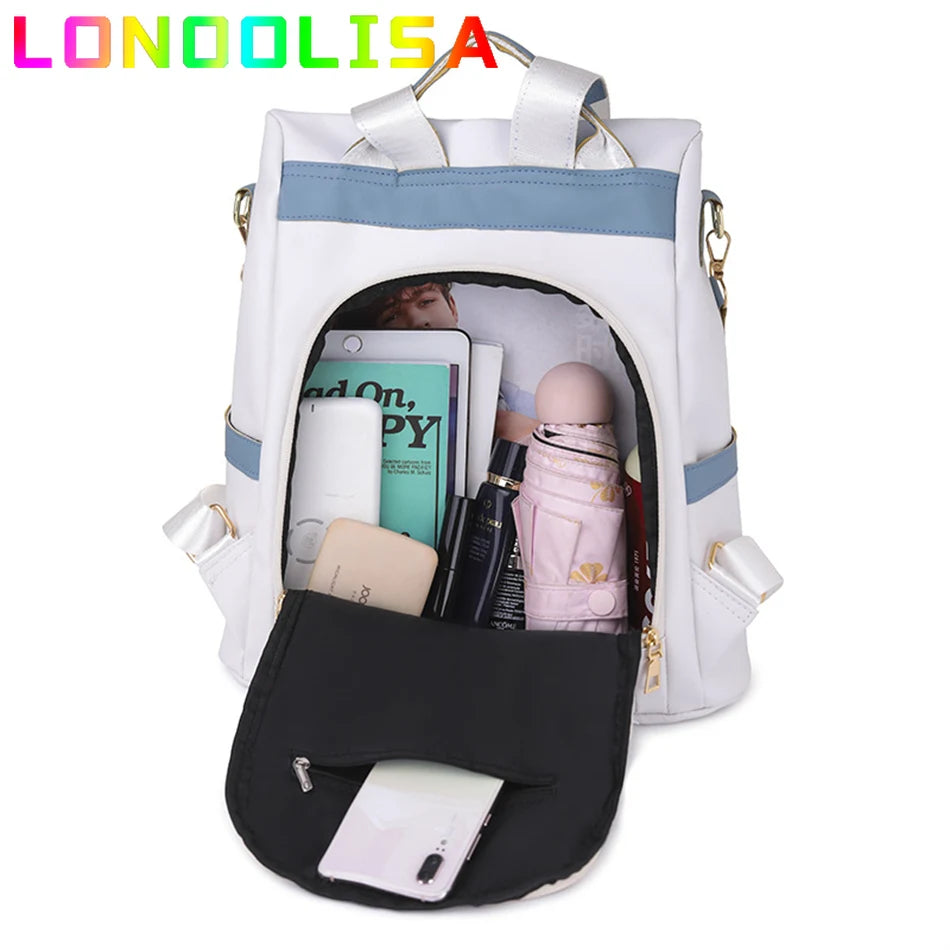 Anti-theft Bagpack Purse Women Shoulder Bookbag for School Teenager Girl