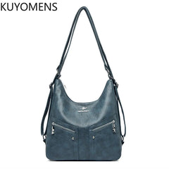 Vintage Leather Backpack Purse Women Tote Shoulder Bag Handbag