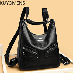 Vintage Leather Backpack Purse Women Tote Shoulder Bag Handbag