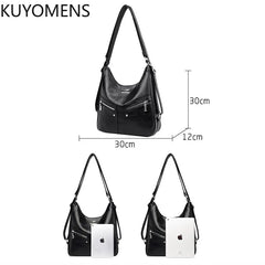 Vintage Leather Backpack Purse Women Tote Shoulder Bag Handbag