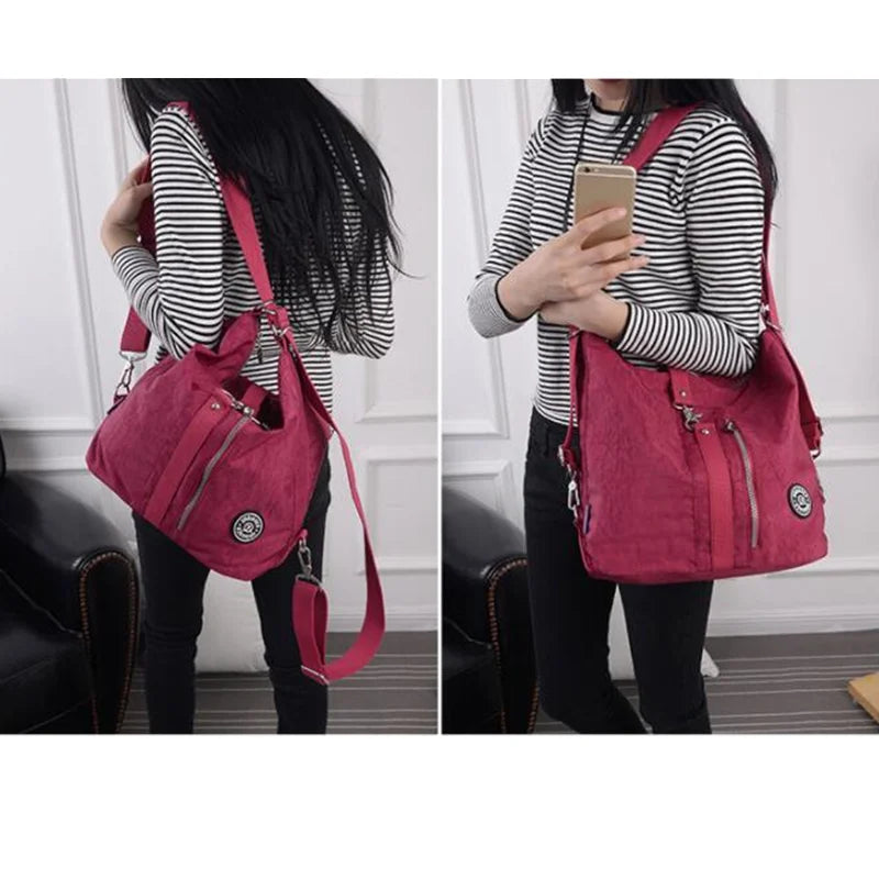 Women Bags Multifunction Backpack Shoulder Tote Reusable Shopping Crossbody Bag