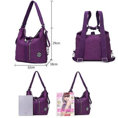 Women Bags Multifunction Backpack Shoulder Tote Reusable Shopping Crossbody Bag