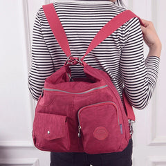 3-In-1 Women Bags Multifunction Backpack Shoulder Bag Nylon Tote