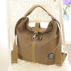 3-in-1 Women Bags Multifunction Backpack Shoulder Bag Nylon Cloth Tote