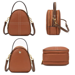 Large Capacity Leather Handbag Mobile Phone Bag Crossbody Bags