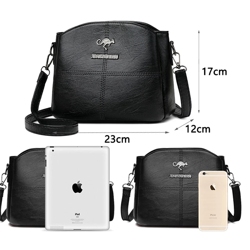 3 Layers Messenger Sac A Main Letter Purses and Handbags Women Bags