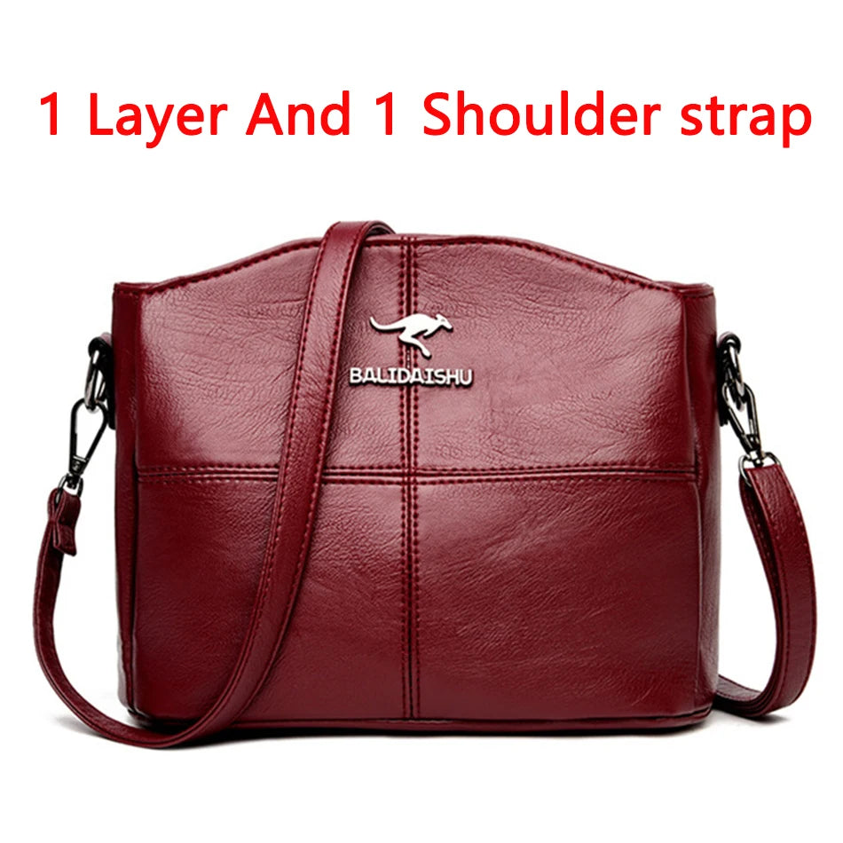 Soft Leather Shoulder Crossbody Bags for Women Handbags