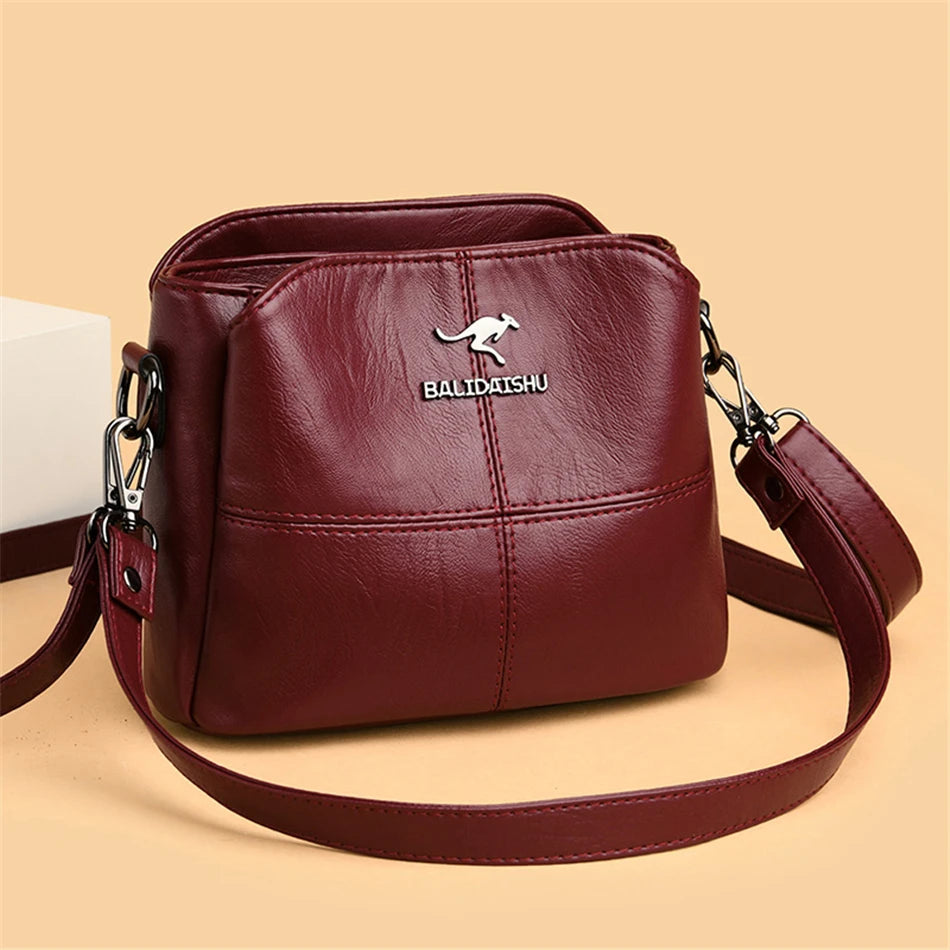 Soft Leather Shoulder Crossbody Bags for Women Handbags
