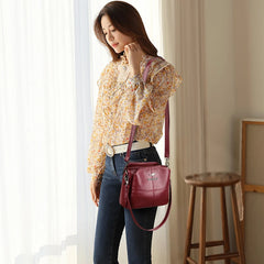 Soft Leather Shoulder Crossbody Bags for Women Handbags