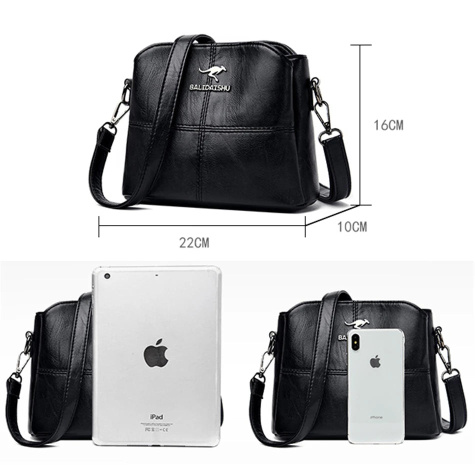 Soft Leather Shoulder Crossbody Bags for Women Handbags