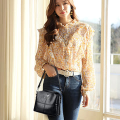 Soft Leather Shoulder Crossbody Bags for Women Handbags