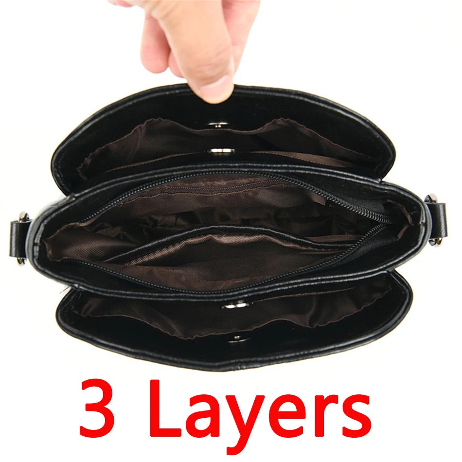 Soft Leather Shoulder Crossbody Bags for Women Handbags