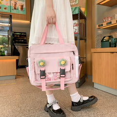 Floral Women Ita Backpack Large Capacity Shoulder Bag